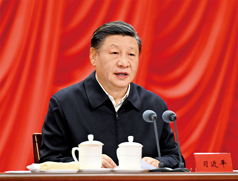 2023年2月7日，新進(jìn)中央委員會(huì)的委員、候補(bǔ)委員和省部級(jí)主要領(lǐng)導(dǎo)干部學(xué)習(xí)貫徹習(xí)近平新時(shí)代中國特色社會(huì)主義思想和黨的二十大精神研討班在中央黨校（國家行政學(xué)院）開班。中共中央總書記、國家主席、中央軍委主席習(xí)近平在開班式上發(fā)表重要講話。 新華社記者 李學(xué)仁/攝
